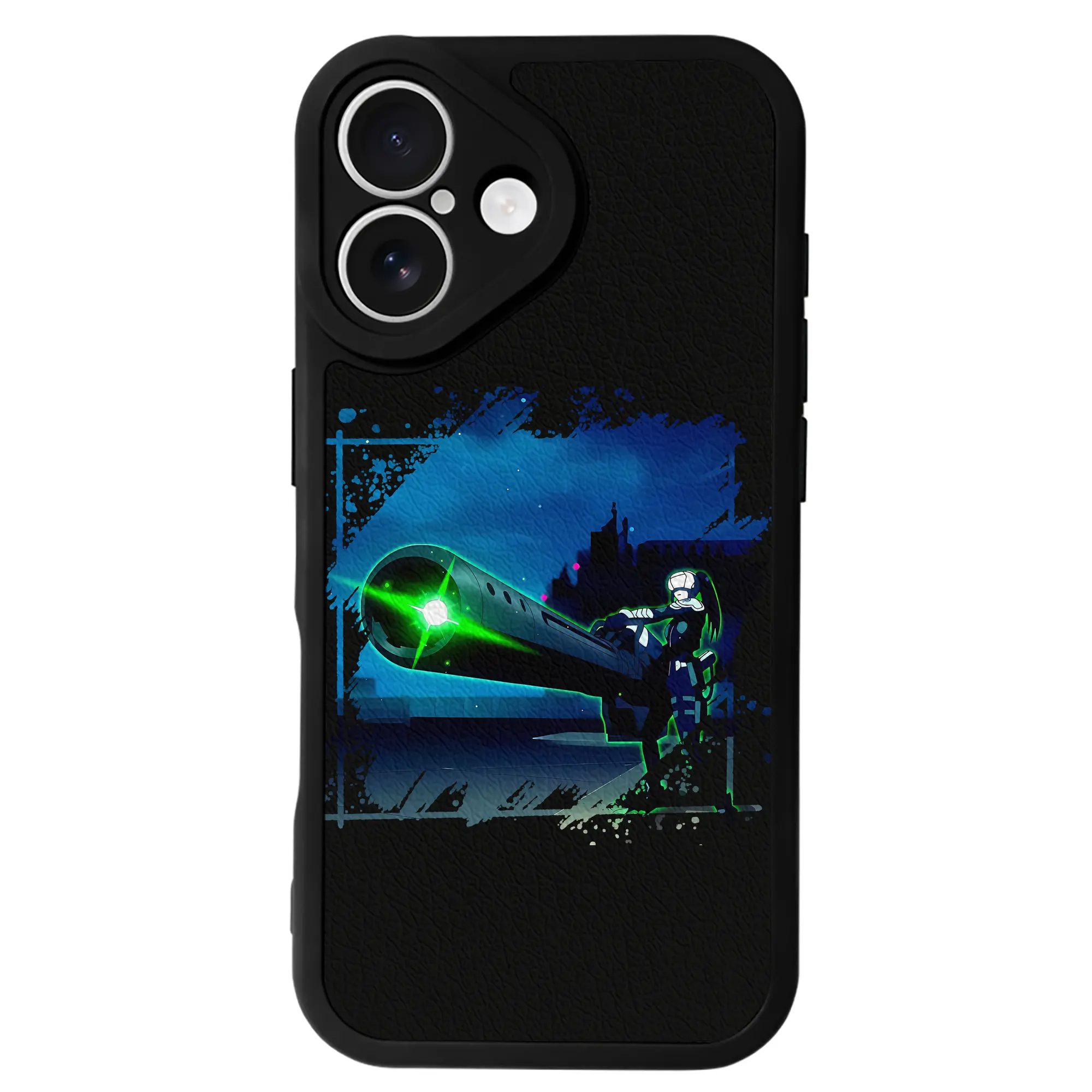 怪獣8号 グッズ,亜白ミナ - IPhone 16シリーズ対応 ・ シリコンスマホケース ・ レザー調 ・ 高精度フィット ・ 耐衝撃 ・ ワイヤレス充電対応 ・ 精密カット